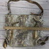 Chez womens gold Snake print handbag