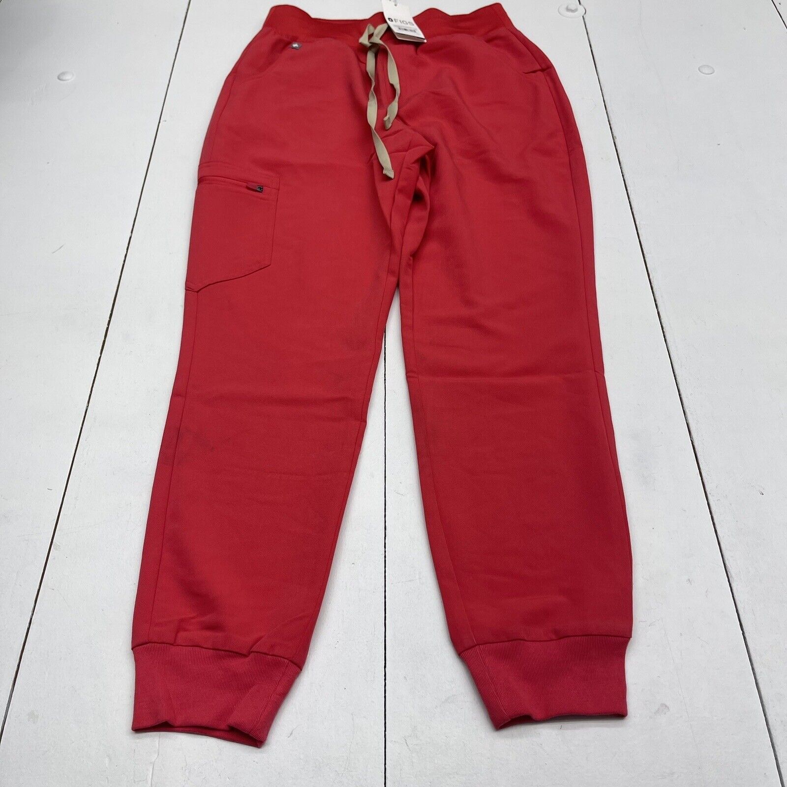 Figs High Waisted Zamora Jogger Scrubs Red Women's Small New