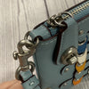 COACH 1941 Wristlet 21 In Light Blue 86922 Chain Link Glovetanned Leather*