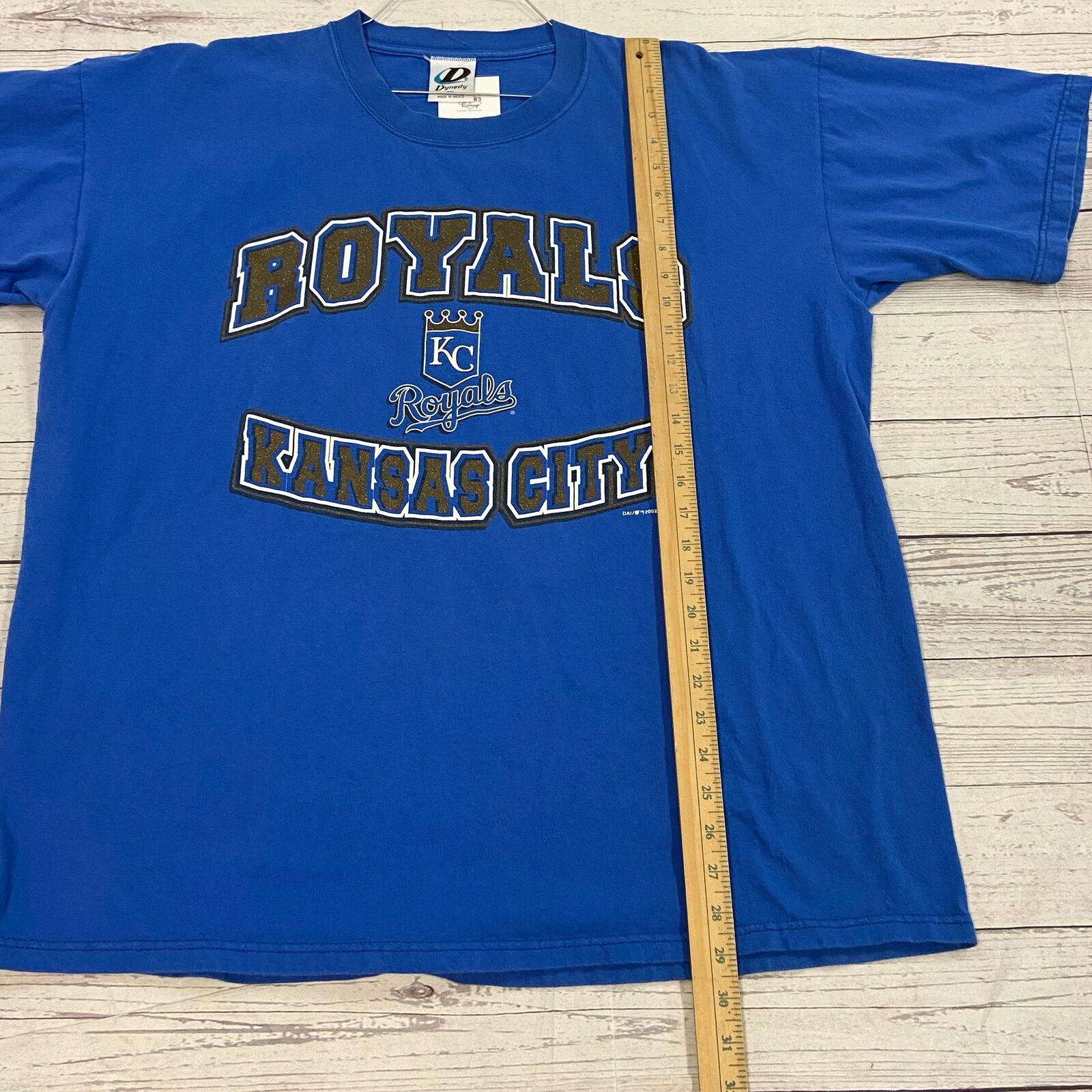 Vintage Kansas City Royals MLB Blue Promo Short Sleeve T-Shirt Men