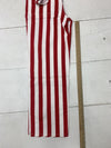 Game Bibs Overalls Red White Striped Size XS