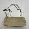 SR womens White shoulder nappa linen purse