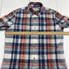 Timberland Blue Multi Plaid Short Sleeve Button Down Mens Size Small