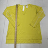 Akris Punto Yellow Wool Long Sleeve V Neck Sweater Women’s 12 New