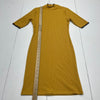 Urban Outfitters Yellow Ribbed Blue Trim Dress Women’s Size Medium