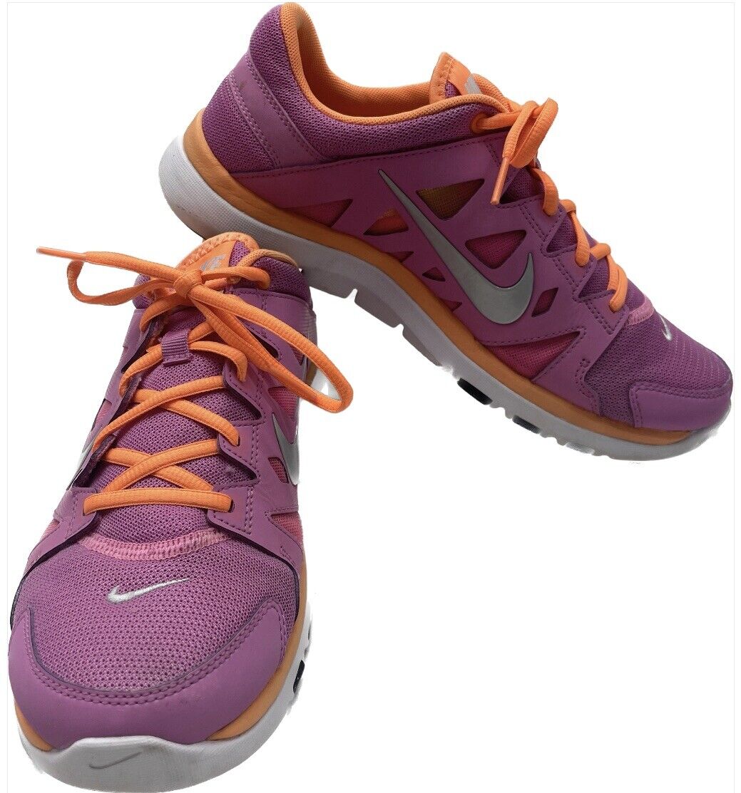 Nike Flex TR 2 616694-504 Pink Neon Orange Running Shoes Women - beyond exchange