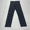 Old Navy Black Built In Tough Plaid Leggings Youth Girls Small New