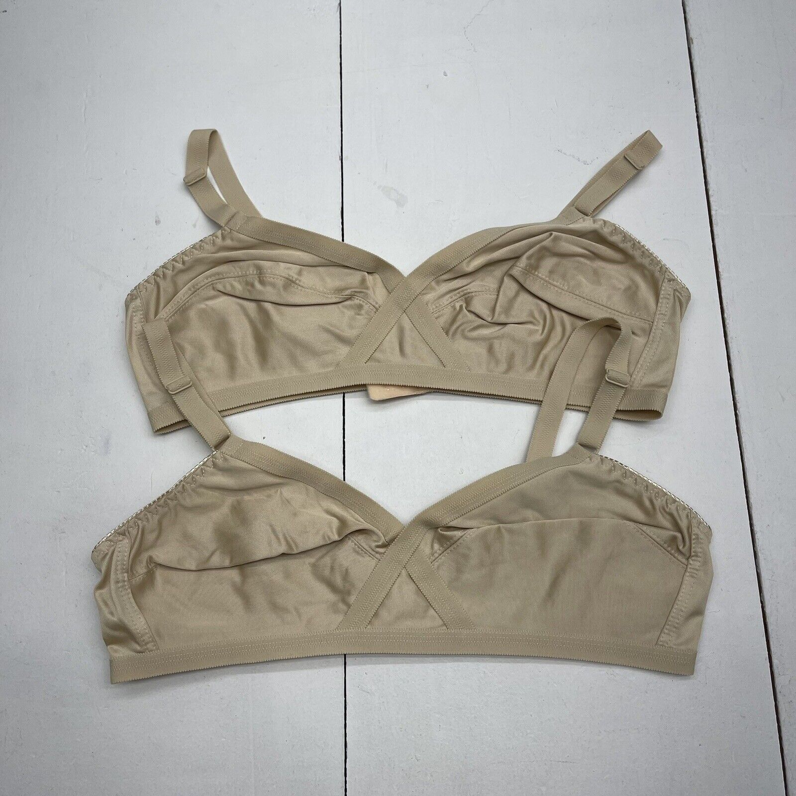 Nude Unlined Bra 2 Pack Women’s Size 38C