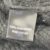 Quinn Boutique Black V-Neck 3/4 Sleeve Knit Cashmere Sweater Women Size M/L