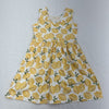Simple Joys Yellow Lemon Print Sleeveless Dress Girls Size 7 NEW