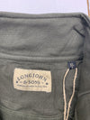 Long John Heavyweight French Terry Quarter Zip Pullover in Vintage Thyme Green