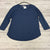 Xirena Boutique Blue Long Sleeve Shirt Women Size L