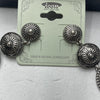 Rosemarie Collections Silver Western Triple Concho Dangle Earrings