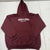 Port & Company Maroon Hooded Sweatshirt ‘Amazon’ Pouch Pocket Adult Size 3XL