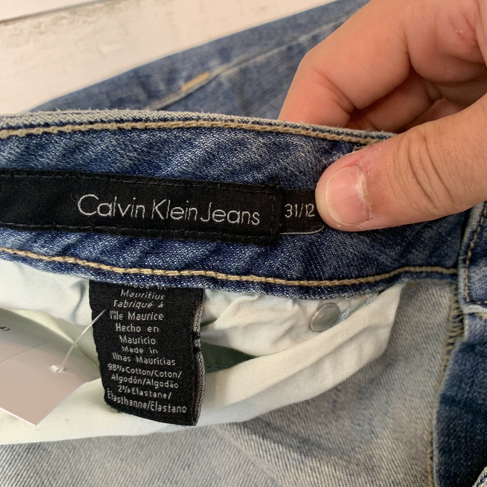 Calvin Klein Womens Blue Denim bootcut Jeans Size 31 - beyond exchange