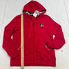 Tommy Hilfiger Red Embroidered Cozy Hooded Jacket Women’s Size Large