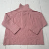 BTFBM Pink Knit Zip Turtleneck Sweater Women’s XL New