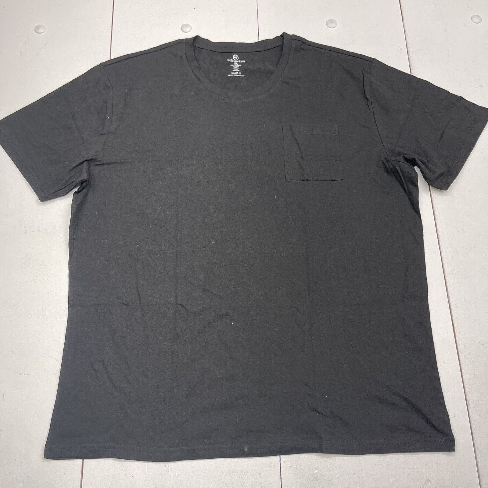 Real Essentials Black Short Sleeve T Shirt Mens Size XL