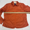 Faconnable Orange Nylon Removable Sleeve Zip Up Jacket Women’s XL New
