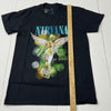 Nirvana Black Short Sleeve T-Shirt Utero Graphic Adult Size S NEW
