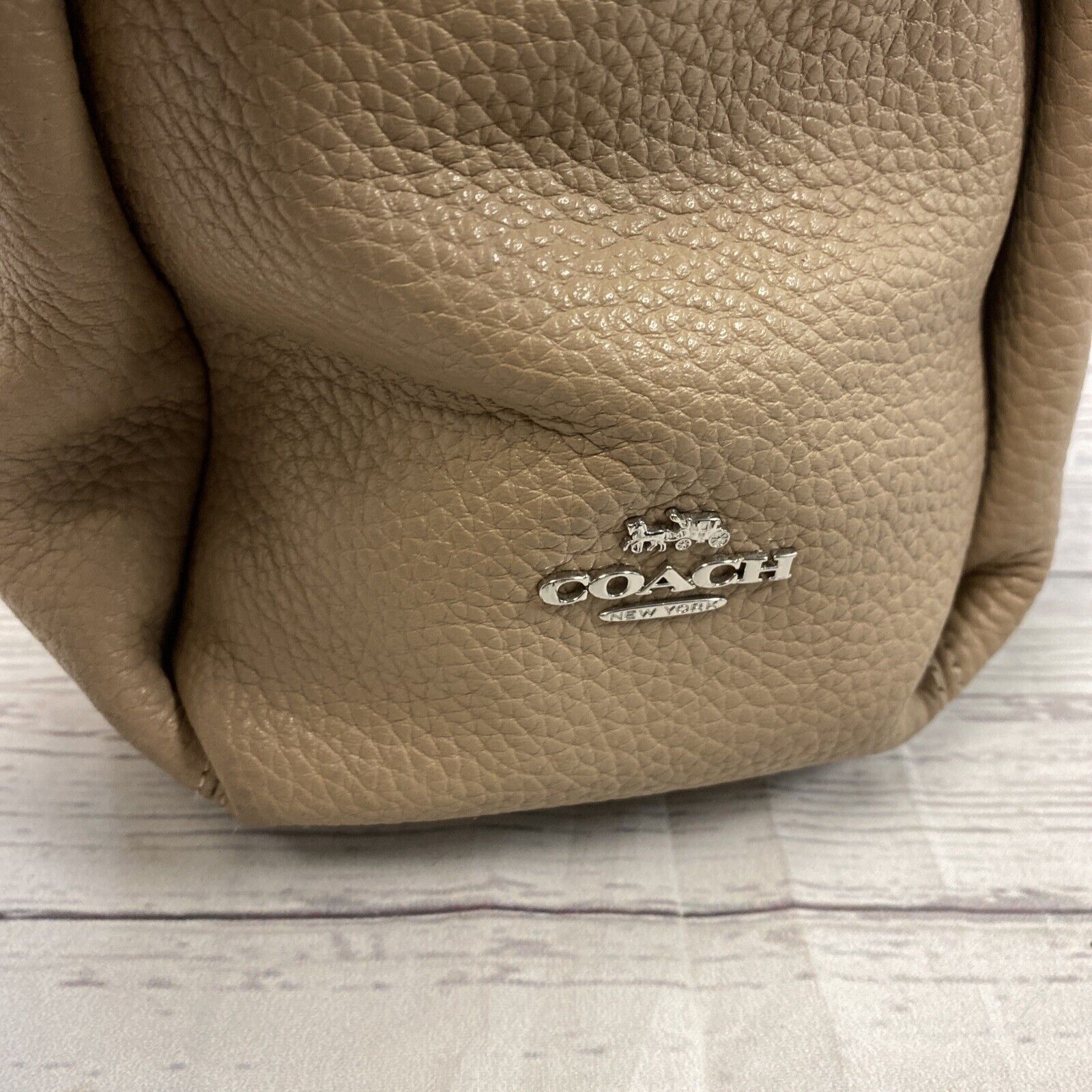 Mavin | COACH Crossgrain Ava Tote Black Leather Gold Chain Shoulder Purse  Bag 25016E