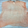 Eileen Fisher Peach Sheer Sleeveless Poncho Swimsuit Cover Up Women One Size NEW