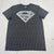 Superman Grey Graphic Short Sleeve Athletic T Shirt Mens Size Medium
