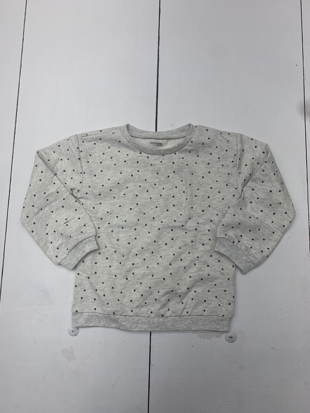 Simple Joys By Carters Girls White Polka Dot Sweater Size 3 - beyond  exchange