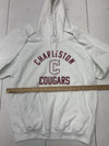 Charleston Cougars Mens White Pullover Hoodie Size Large