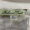 Redwood Court White Linen Blend Cowl Neck Vest Zip Accent Women Size XL NEW