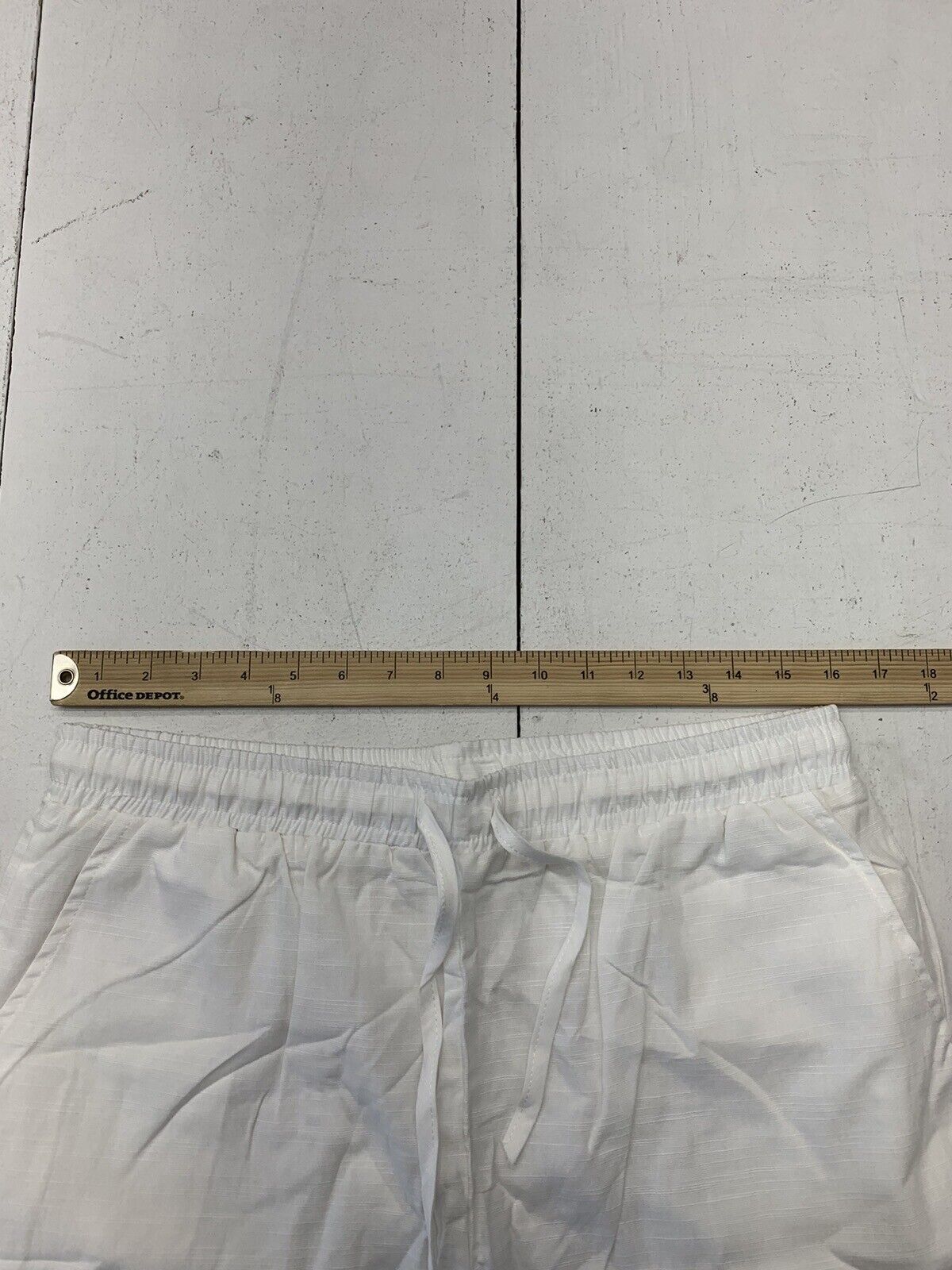 Womens White Drawstring Pants Size XL - beyond exchange