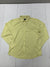Flex Mens Yellow Long Sleeve Button Up Dress Shirt Size Large