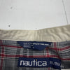 Vintage Nautica Grey Plaid Long Sleeve Button Down Mens Size XL*