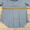 Craig Taylor Long Sleeve Blue Dress Shirt Fleece Feel Men Size L NEW Made In USA