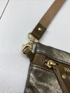 Head Regal Metallic Gold Crossbody Convertible Leather Wristlet/Purse NWOT