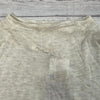 Michael Stars Ivory Long Sleeve Asymmetrical Crop Shirt Blouse Women Size XL NEW
