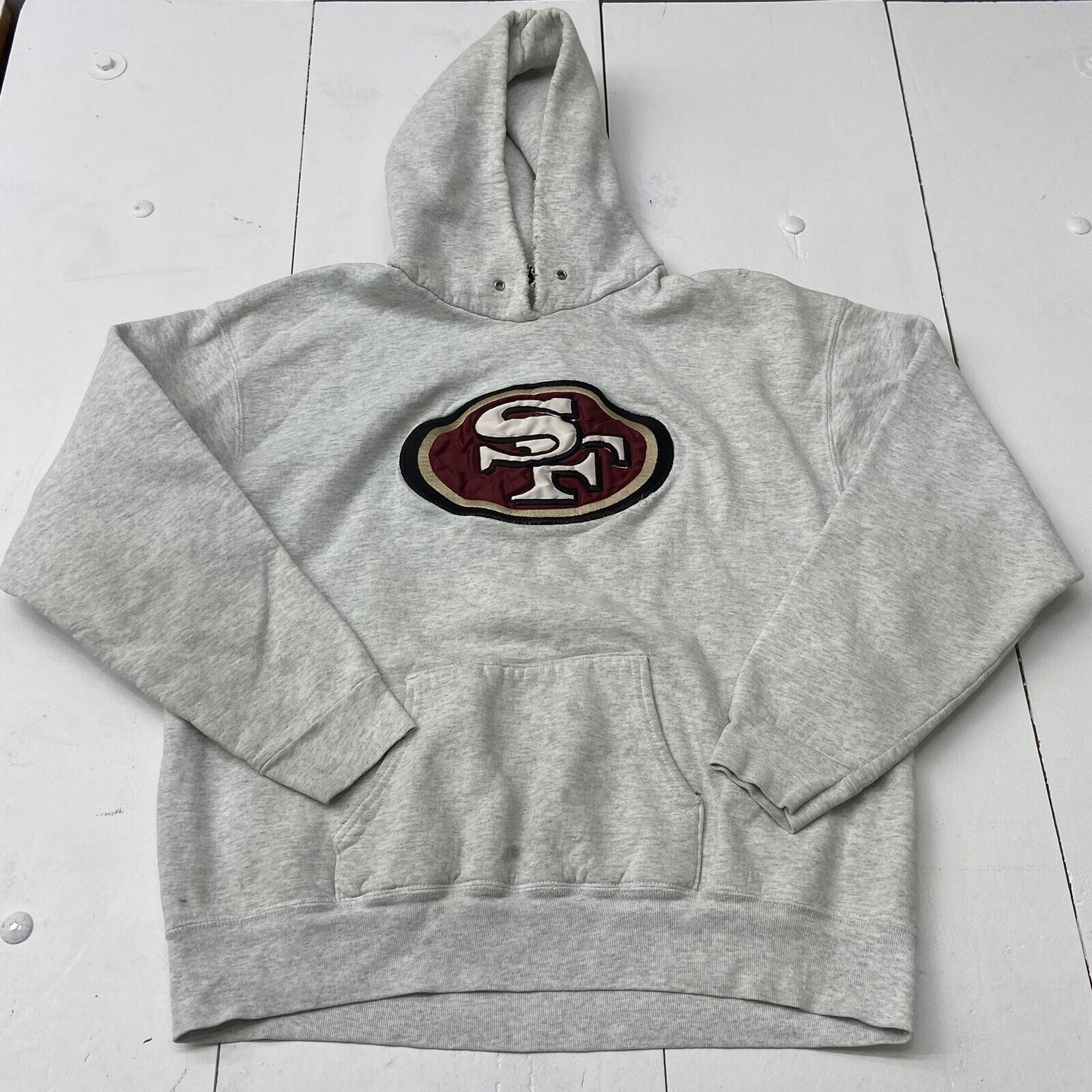 Vintage Legends San Francisco 49ers NFL Gray Hoodie Sweatshirt Adult Size L