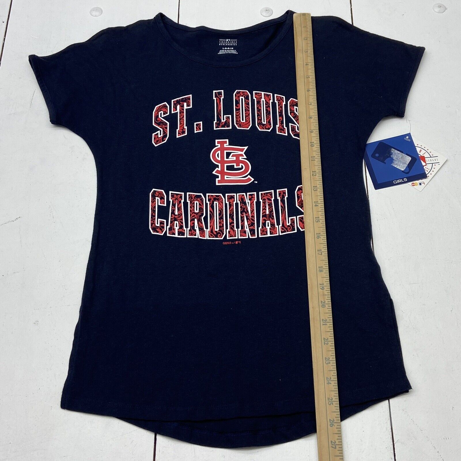 St Louis Cardinals MLB Blue Short Sleeve T-Shirt Youth Girls Size Larg -  beyond exchange
