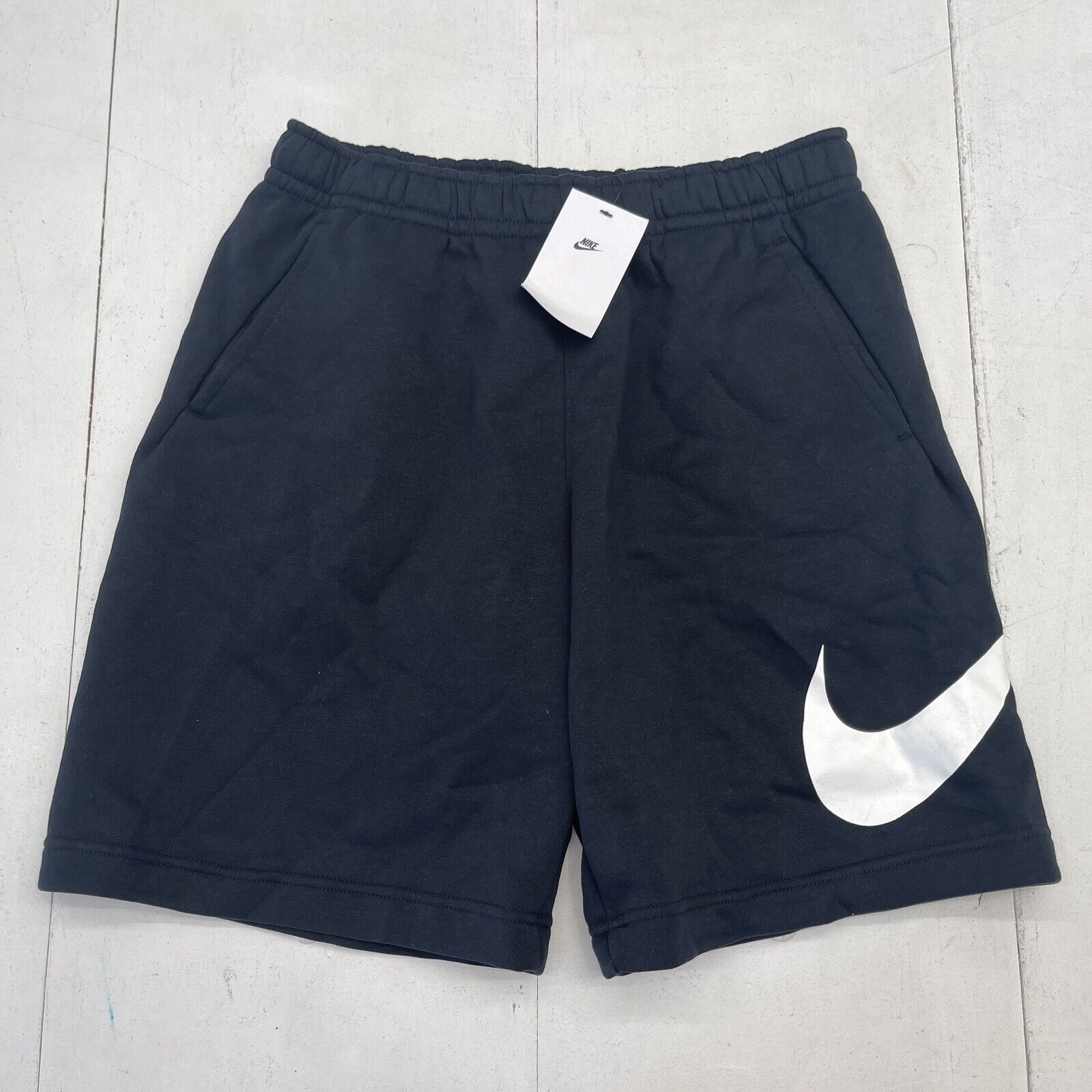 Nike Black Graphic Fleece Sweat Shorts Mens Size Medium New BV2721-010 $50