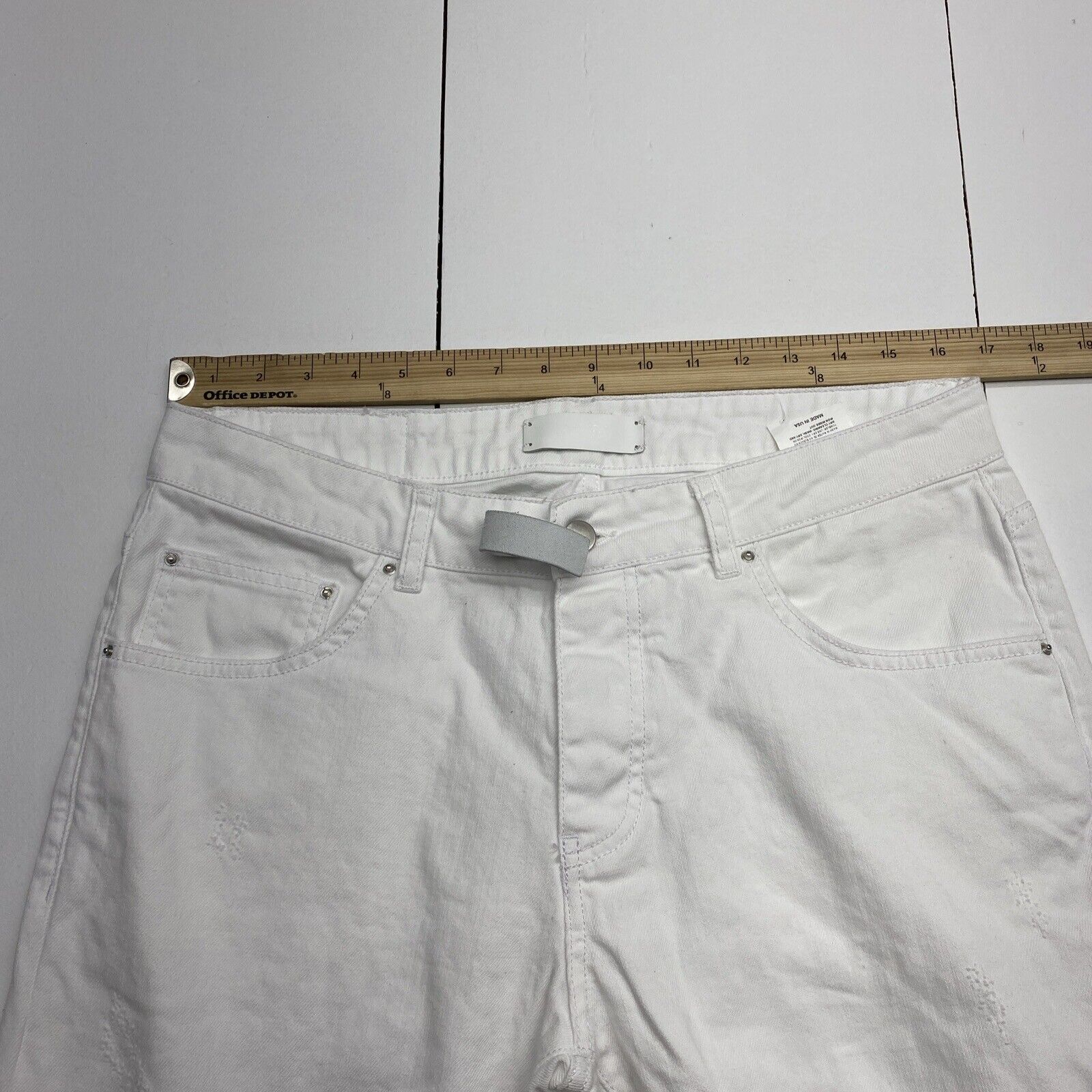 Amiri MX1 Skinny Fit Distressed White Jeans Mens Size 34 - beyond