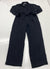 LOFT Black Emory Tie Front Jumpsuit Women’s Size 2 New