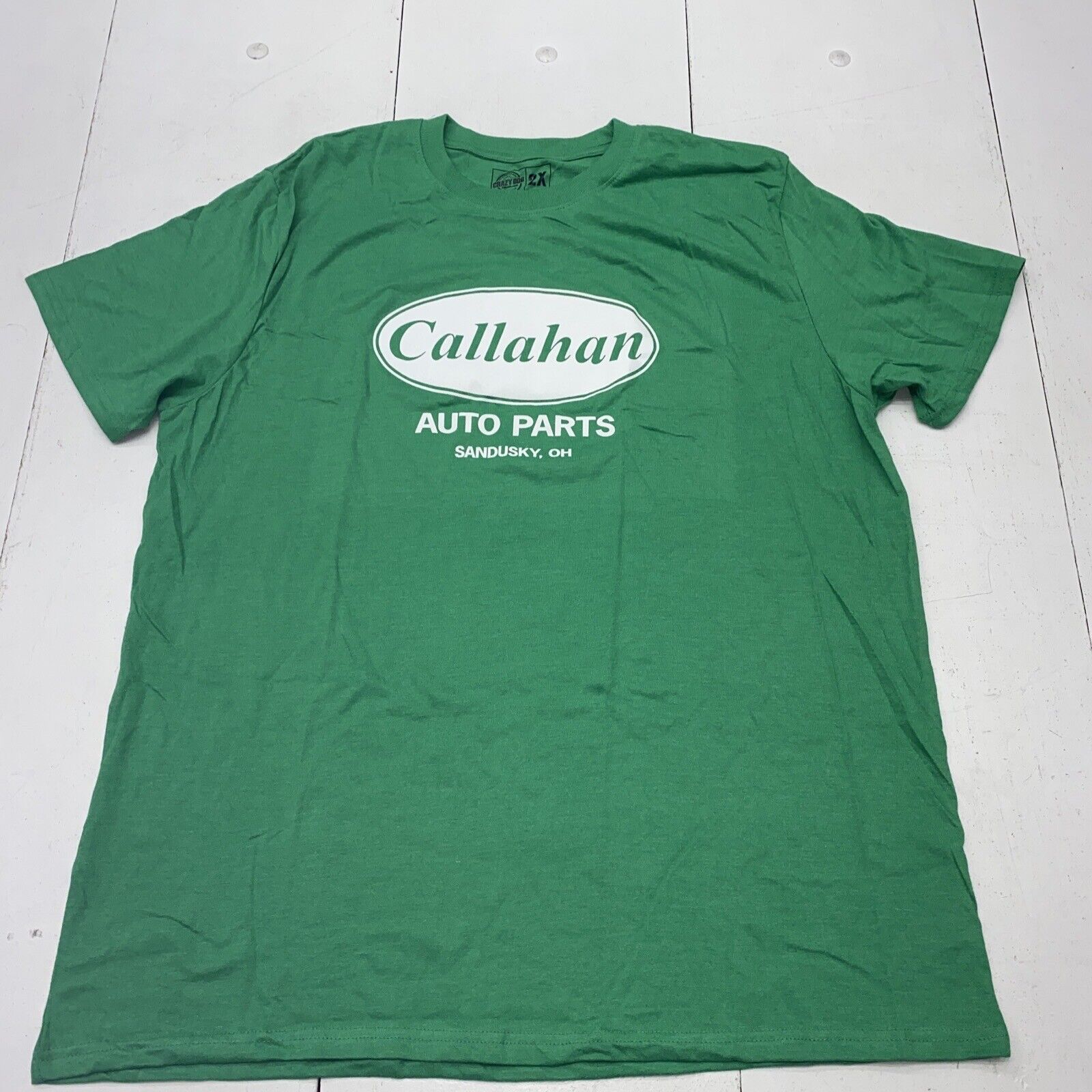 Crazy Dog Tommy Boy Callahan Auto Parts Green Men's T-Shirt Size XXL New
