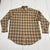 Ralph Lauren Mens Brown Plaid Long Sleeve Button Up Size Large