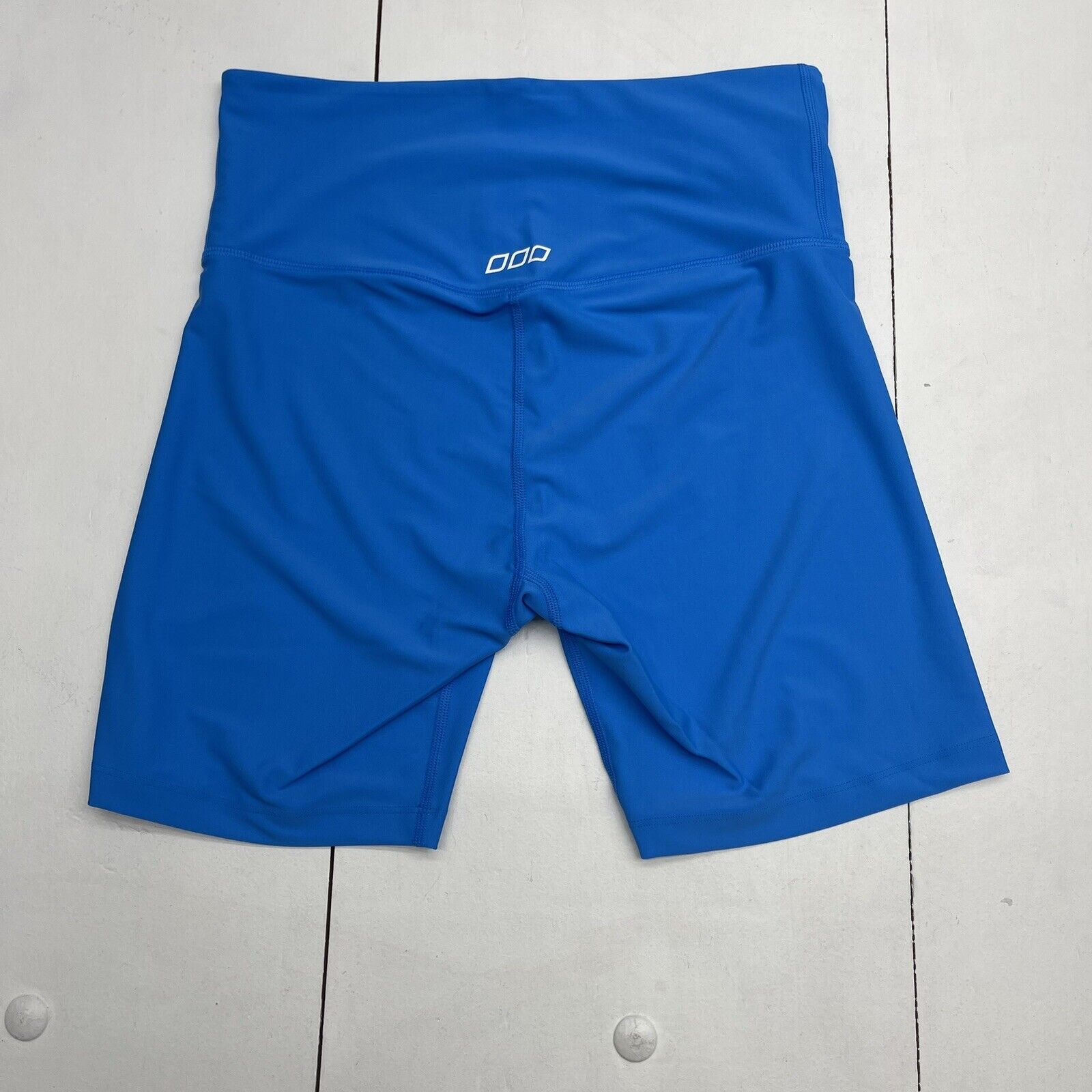 Lorna Jane Cool Touch Lotus Bike Shorts Capri Blue Women's Size