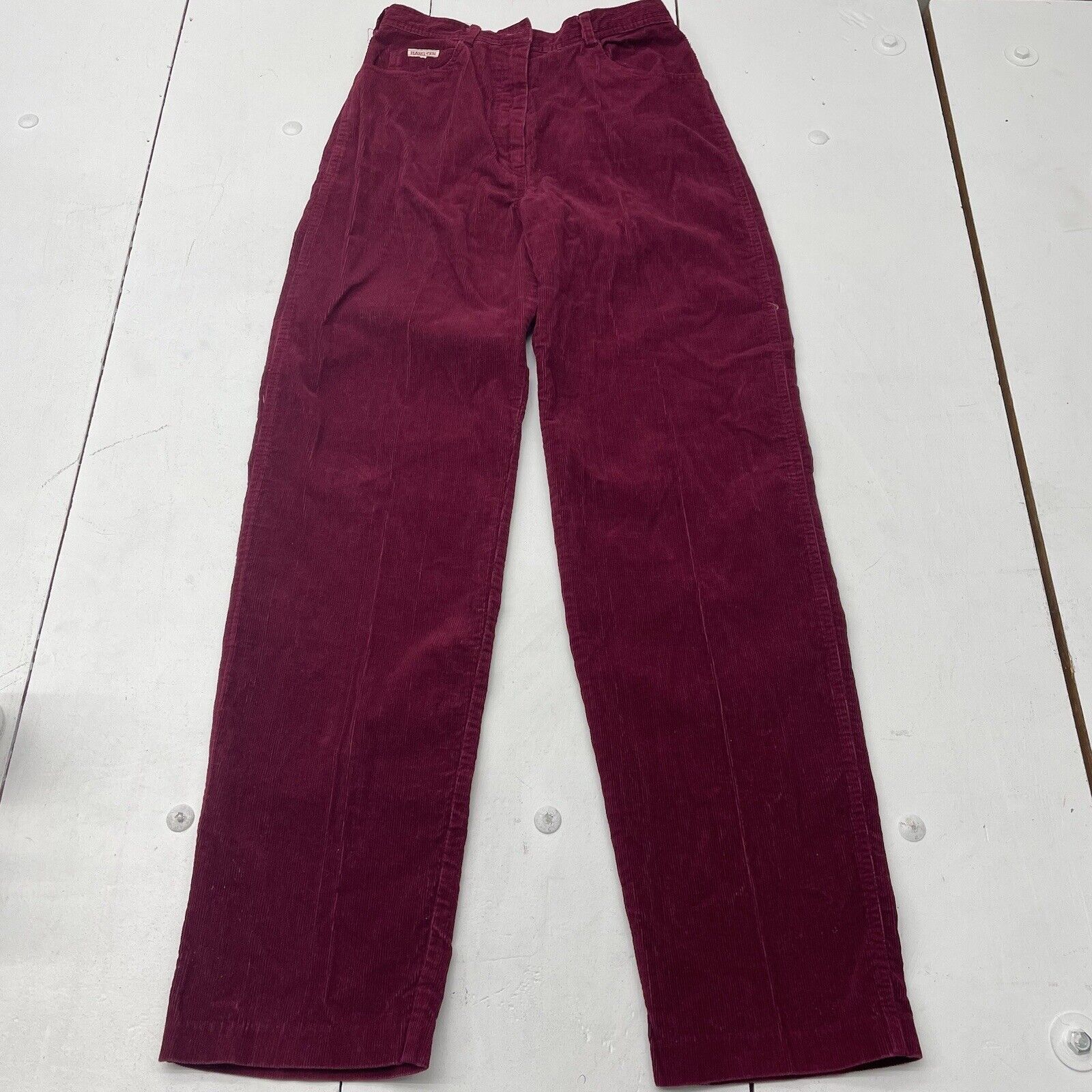 Vintage Hang Ten Red Corduroy Straight Leg Pants Women Size 11