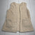 Women’s Ivory Furry Fleece Cardigan Vest Size Medium