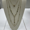 White House Black Market Jeweled Goldtone Convertible Multi Strand Necklace