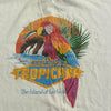 Vintage Tropicana Las Vegas White Parrot Graphic T-Shirt Men Size Fits Like 2XL*