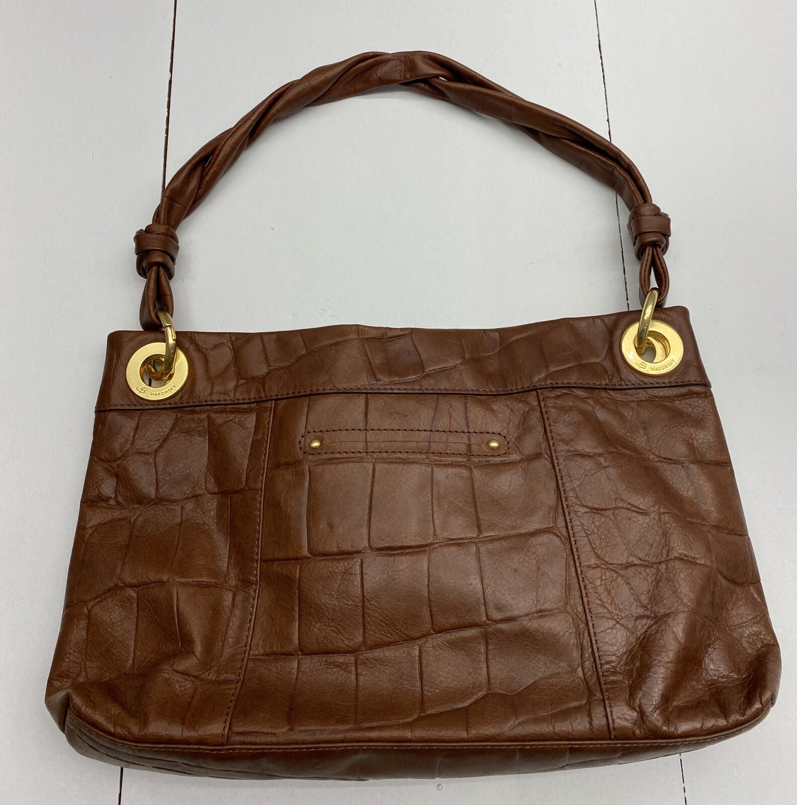 B Makowsky Tan Carmel Leather Shoulder Bag Purse Tote - Etsy