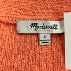 Madewell Pink Coral Short Sleeve Button Front Cardigan Women’s Size Small